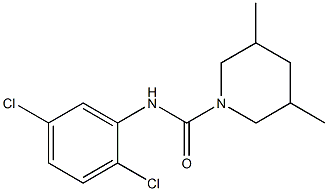 N-(2,5-dichlorophenyl)-3,5-dimethylpiperidine-1-carboxamide Struktur