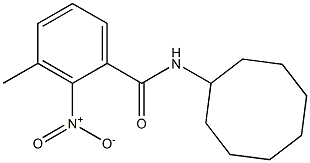 N-cyclooctyl-3-methyl-2-nitrobenzamide Structure