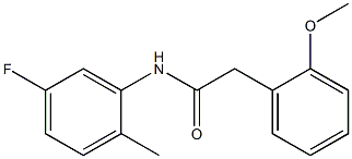  N-(5-fluoro-2-methylphenyl)-2-(2-methoxyphenyl)acetamide