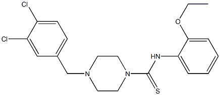  4-[(3,4-dichlorophenyl)methyl]-N-(2-ethoxyphenyl)piperazine-1-carbothioamide