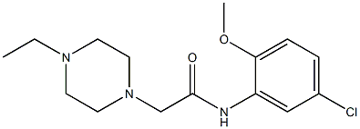 N-(5-chloro-2-methoxyphenyl)-2-(4-ethylpiperazin-1-yl)acetamide