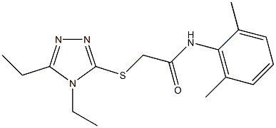 2-[(4,5-diethyl-1,2,4-triazol-3-yl)sulfanyl]-N-(2,6-dimethylphenyl)acetamide