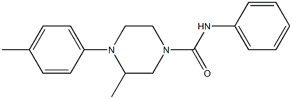 3-methyl-4-(4-methylphenyl)-N-phenylpiperazine-1-carboxamide