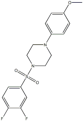 1-(3,4-difluorophenyl)sulfonyl-4-(4-methoxyphenyl)piperazine