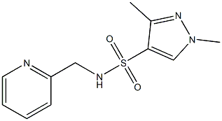 1,3-dimethyl-N-(pyridin-2-ylmethyl)pyrazole-4-sulfonamide