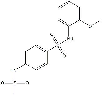 4-(methanesulfonamido)-N-(2-methoxyphenyl)benzenesulfonamide Structure