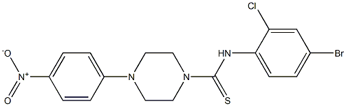 N-(4-bromo-2-chlorophenyl)-4-(4-nitrophenyl)piperazine-1-carbothioamide