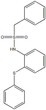 1-phenyl-N-(2-phenylsulfanylphenyl)methanesulfonamide