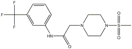 2-(4-methylsulfonylpiperazin-1-yl)-N-[3-(trifluoromethyl)phenyl]acetamide