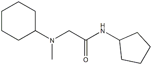  2-[cyclohexyl(methyl)amino]-N-cyclopentylacetamide