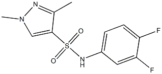 N-(3,4-difluorophenyl)-1,3-dimethylpyrazole-4-sulfonamide