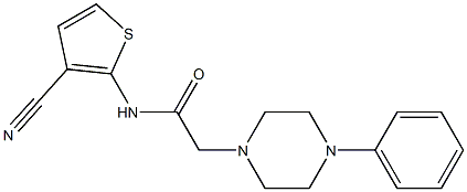 N-(3-cyanothiophen-2-yl)-2-(4-phenylpiperazin-1-yl)acetamide