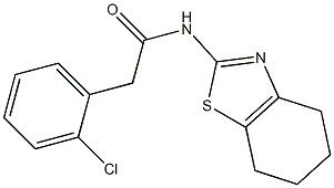 2-(2-chlorophenyl)-N-(4,5,6,7-tetrahydro-1,3-benzothiazol-2-yl)acetamide