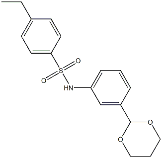  N-[3-(1,3-dioxan-2-yl)phenyl]-4-ethylbenzenesulfonamide