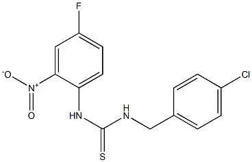 1-[(4-chlorophenyl)methyl]-3-(4-fluoro-2-nitrophenyl)thiourea
