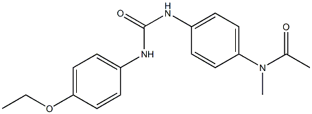 N-[4-[(4-ethoxyphenyl)carbamoylamino]phenyl]-N-methylacetamide Structure