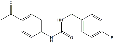 1-(4-acetylphenyl)-3-[(4-fluorophenyl)methyl]urea Structure