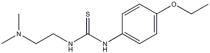 1-[2-(dimethylamino)ethyl]-3-(4-ethoxyphenyl)thiourea,,结构式