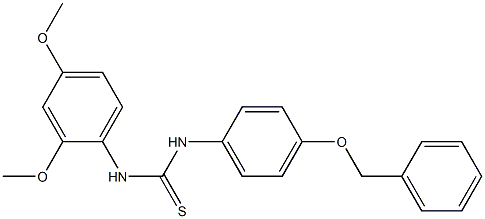 1-(2,4-dimethoxyphenyl)-3-(4-phenylmethoxyphenyl)thiourea Structure