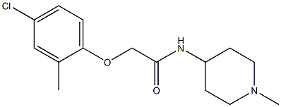 2-(4-chloro-2-methylphenoxy)-N-(1-methylpiperidin-4-yl)acetamide Structure