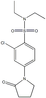 2-chloro-N,N-diethyl-4-(2-oxopyrrolidin-1-yl)benzenesulfonamide