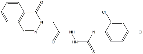 1-(2,4-dichlorophenyl)-3-[[2-(1-oxophthalazin-2-yl)acetyl]amino]thiourea Struktur