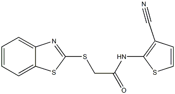 2-(1,3-benzothiazol-2-ylsulfanyl)-N-(3-cyanothiophen-2-yl)acetamide|