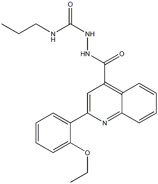 1-[[2-(2-ethoxyphenyl)quinoline-4-carbonyl]amino]-3-propylurea Structure