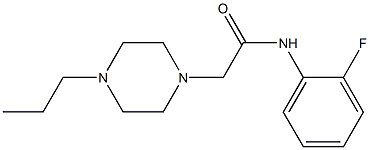  N-(2-fluorophenyl)-2-(4-propylpiperazin-1-yl)acetamide