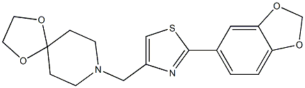  8-[[2-(1,3-benzodioxol-5-yl)-1,3-thiazol-4-yl]methyl]-1,4-dioxa-8-azaspiro[4.5]decane