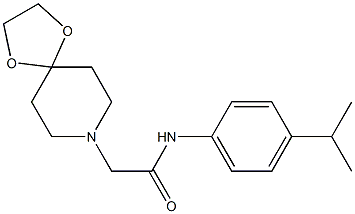  2-(1,4-dioxa-8-azaspiro[4.5]decan-8-yl)-N-(4-propan-2-ylphenyl)acetamide