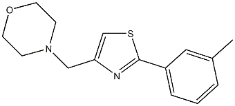 4-[[2-(3-methylphenyl)-1,3-thiazol-4-yl]methyl]morpholine