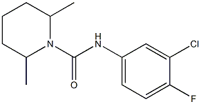  N-(3-chloro-4-fluorophenyl)-2,6-dimethylpiperidine-1-carboxamide