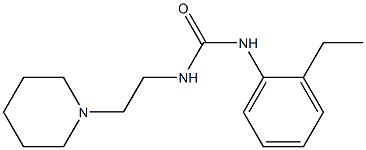 1-(2-ethylphenyl)-3-(2-piperidin-1-ylethyl)urea Structure