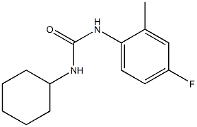  1-cyclohexyl-3-(4-fluoro-2-methylphenyl)urea