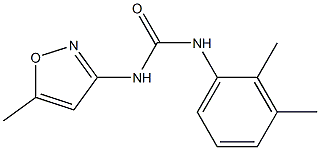 1-(2,3-dimethylphenyl)-3-(5-methyl-1,2-oxazol-3-yl)urea,,结构式