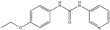 1-(4-ethoxyphenyl)-3-pyridin-3-ylurea,,结构式