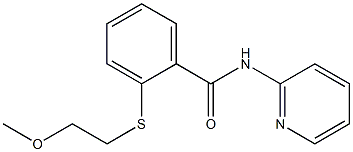 2-(2-methoxyethylsulfanyl)-N-pyridin-2-ylbenzamide