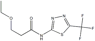  3-ethoxy-N-[5-(trifluoromethyl)-1,3,4-thiadiazol-2-yl]propanamide