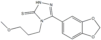 3-(1,3-benzodioxol-5-yl)-4-(3-methoxypropyl)-1H-1,2,4-triazole-5-thione