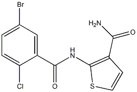 2-[(5-bromo-2-chlorobenzoyl)amino]thiophene-3-carboxamide