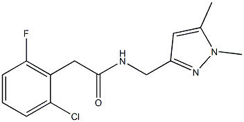 2-(2-chloro-6-fluorophenyl)-N-[(1,5-dimethylpyrazol-3-yl)methyl]acetamide