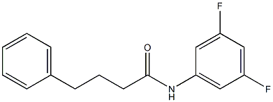 N-(3,5-difluorophenyl)-4-phenylbutanamide Structure