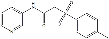  2-(4-methylphenyl)sulfonyl-N-pyridin-3-ylacetamide