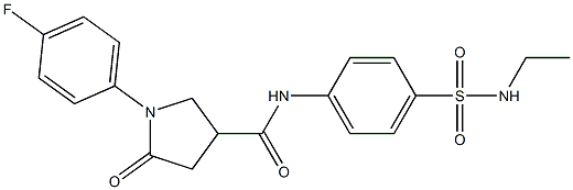 N-[4-(ethylsulfamoyl)phenyl]-1-(4-fluorophenyl)-5-oxopyrrolidine-3-carboxamide