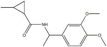 N-[1-(3,4-dimethoxyphenyl)ethyl]-2-methylcyclopropane-1-carboxamide Structure