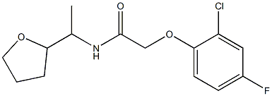 2-(2-chloro-4-fluorophenoxy)-N-[1-(oxolan-2-yl)ethyl]acetamide