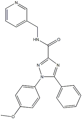1-(4-methoxyphenyl)-5-phenyl-N-(pyridin-3-ylmethyl)-1,2,4-triazole-3-carboxamide Structure
