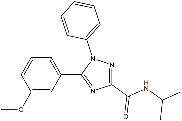 5-(3-methoxyphenyl)-1-phenyl-N-propan-2-yl-1,2,4-triazole-3-carboxamide Structure
