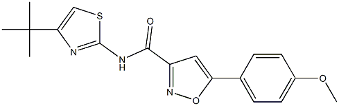  N-(4-tert-butyl-1,3-thiazol-2-yl)-5-(4-methoxyphenyl)-1,2-oxazole-3-carboxamide